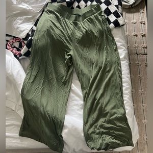 Old Navy Green Ribbed Lounge Pants